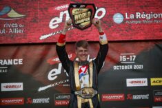 Adding the EnduroGP title to the Enduro3 crown he claimed on day one, day two was a memorable one for Brad Freeman (Beta) ©Future7Media