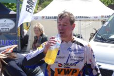 Pre rider Peter had er dorst van