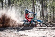 Charging hard through the sandy special tests, Matteo Pavoni (TM) topped the Enduro Junior class on day two at the TERRA ÚNICA GP of Portugal ©Future Media 7