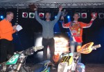 Scratch De winnaars van de scratch bokalen met links Hans Vogels (Inters Motorgazet bokaal) en   Thierry Pitten (nationalen Twin Air bokaal) 